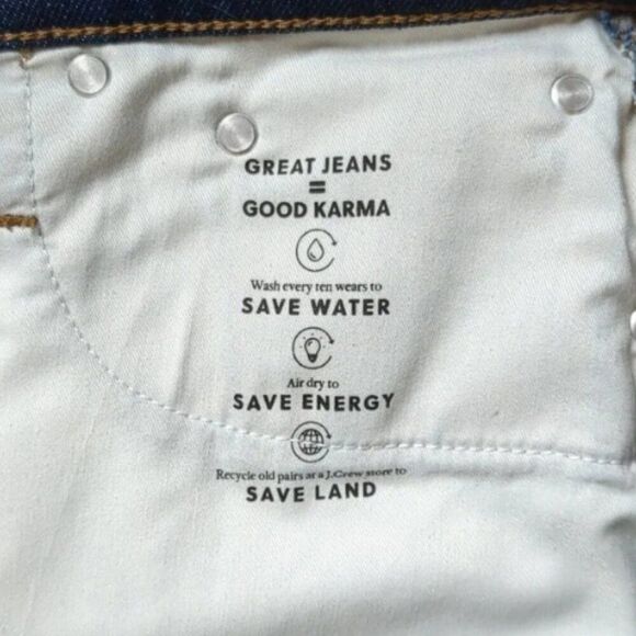 J Crew Dark Rinse Denim Pencil Midi Skirt SOLD OUT Size 27 Small NWOT $128 - Picture 9 of 10